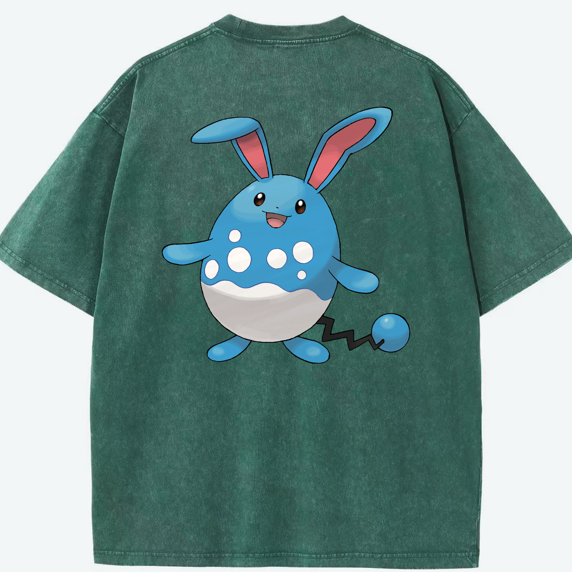 （画像用） ポケットモンスター Pokémon 綿100% ヴィンテージ風 半袖Tシャツ（背面プリント）